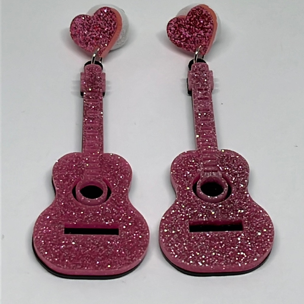 Earrings Guitar‎ gift for musicians music lover